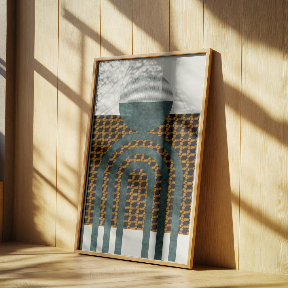 Texturerad komposition från mitten av århundradet 5 | Poster
