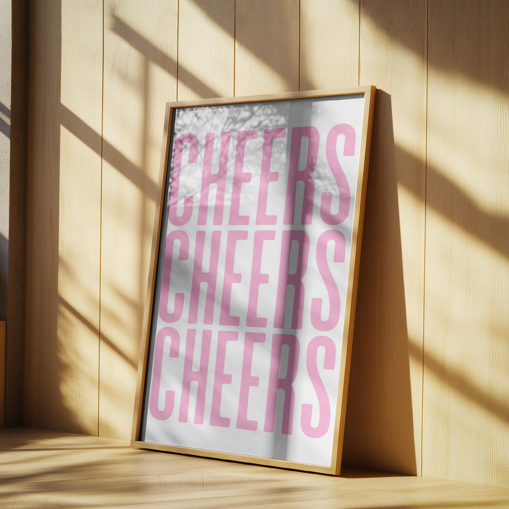 Dreifaches Cheers-Display | Poster - Kunstdruck