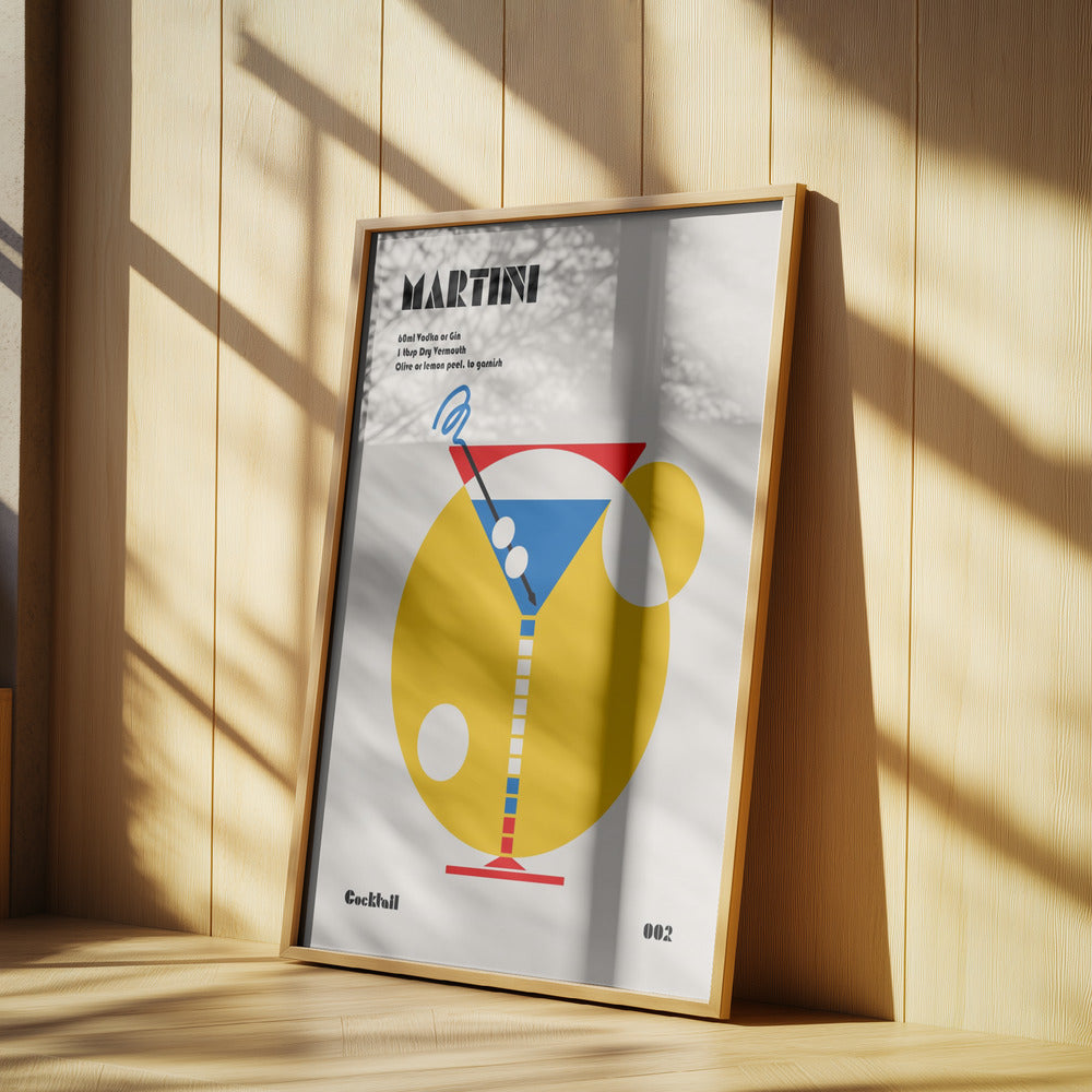 Martini Bauhaus-cocktail | Poster