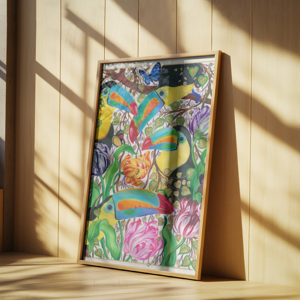 Färgglada tukaner | Poster