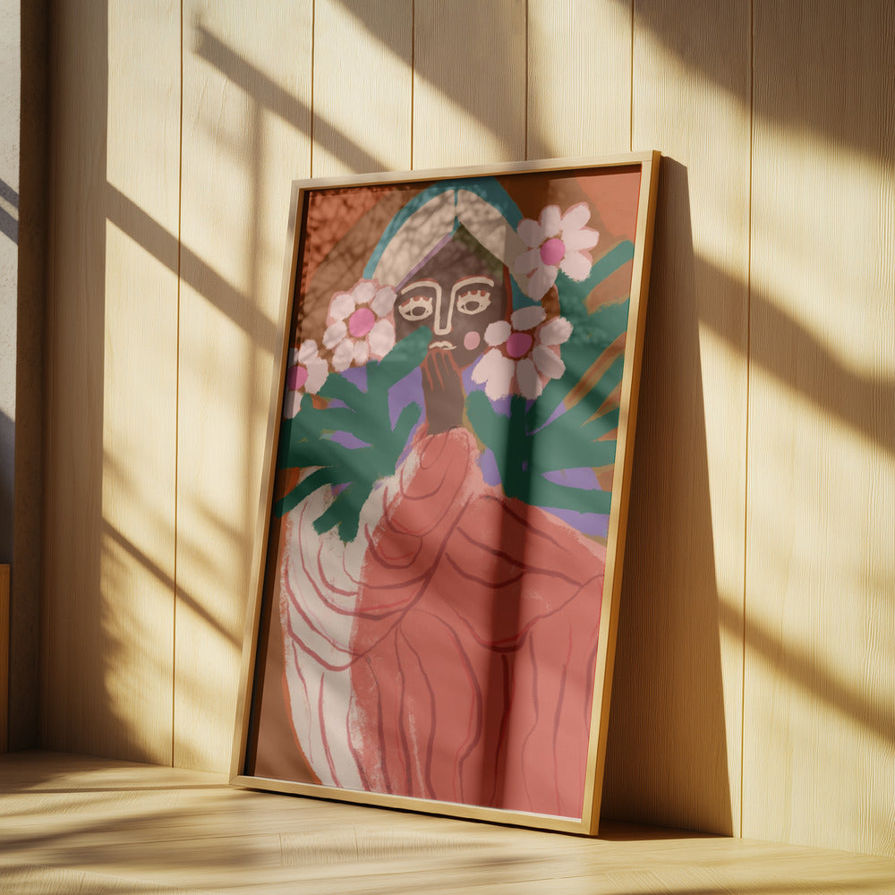 Blyg Blomsterflicka | Poster