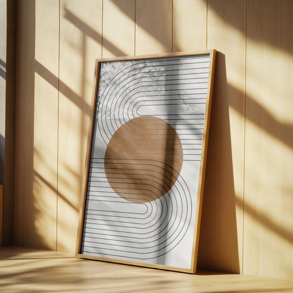 Équilibre Beige et Marron N°3 | Posters - Affiche Artistique