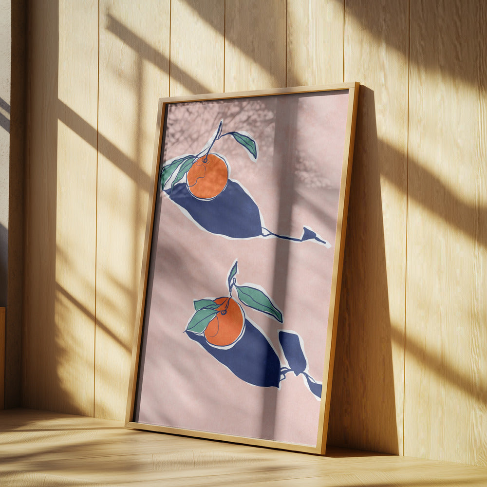 Abstrakte Orangen | Poster