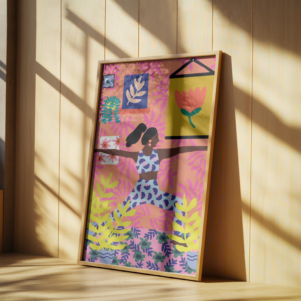 Yoga Warrior Position | Poster