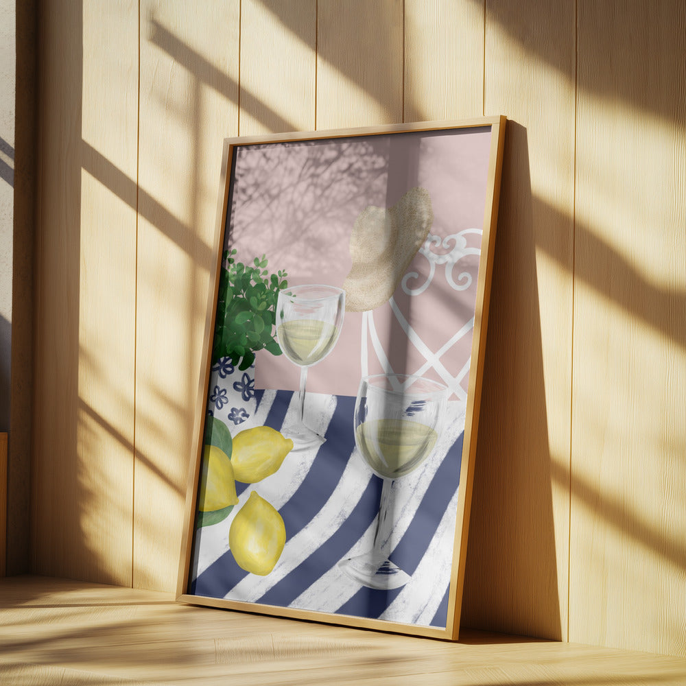 Vitt vin för två | Poster