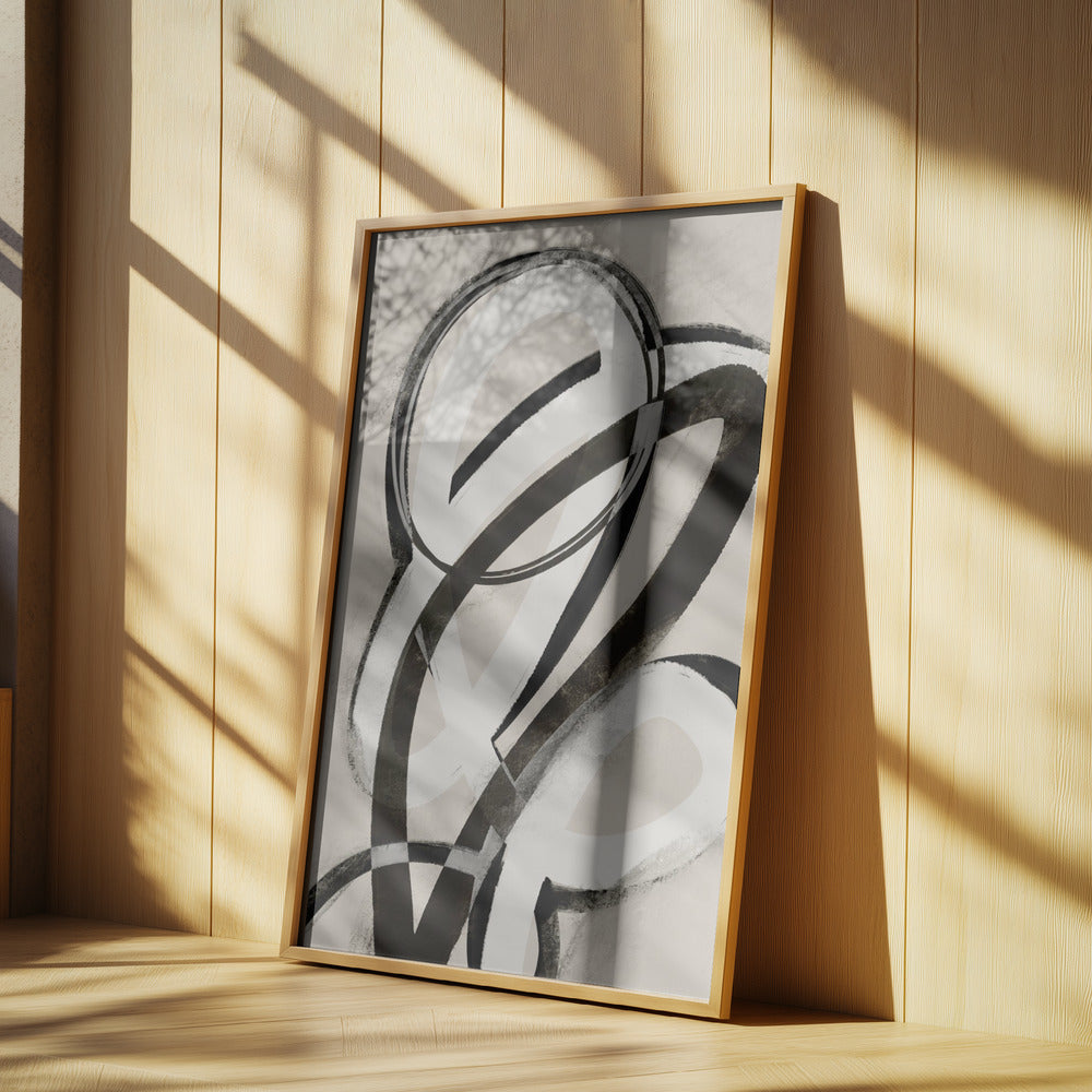 Black And White Strokes No 1 | Poster