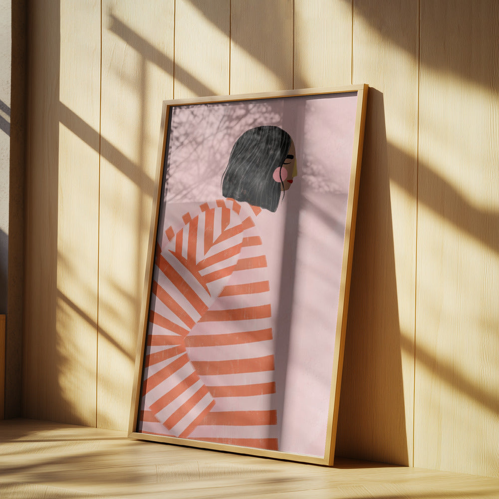 The Woman With the Orange Stripes | Poster