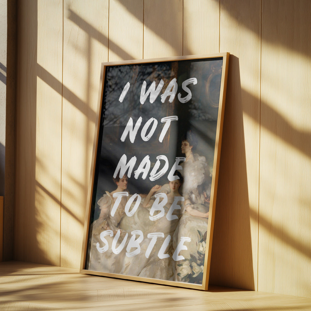 Notsubtlewhitefont Ratioiso | Poster