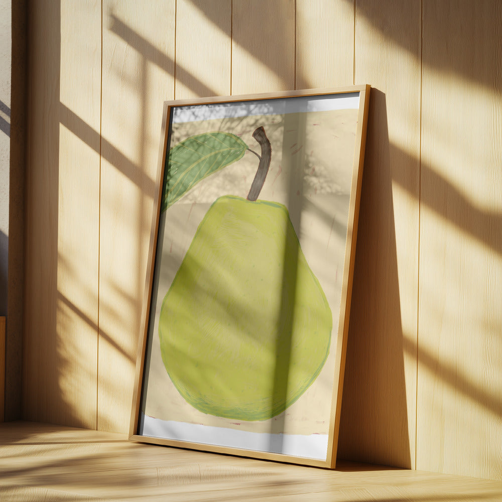 Stort grönt päron | Poster