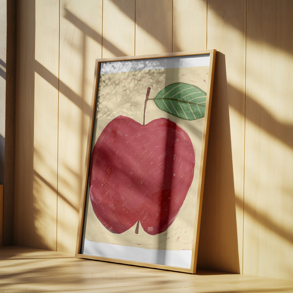 Stort rött äpple | Poster