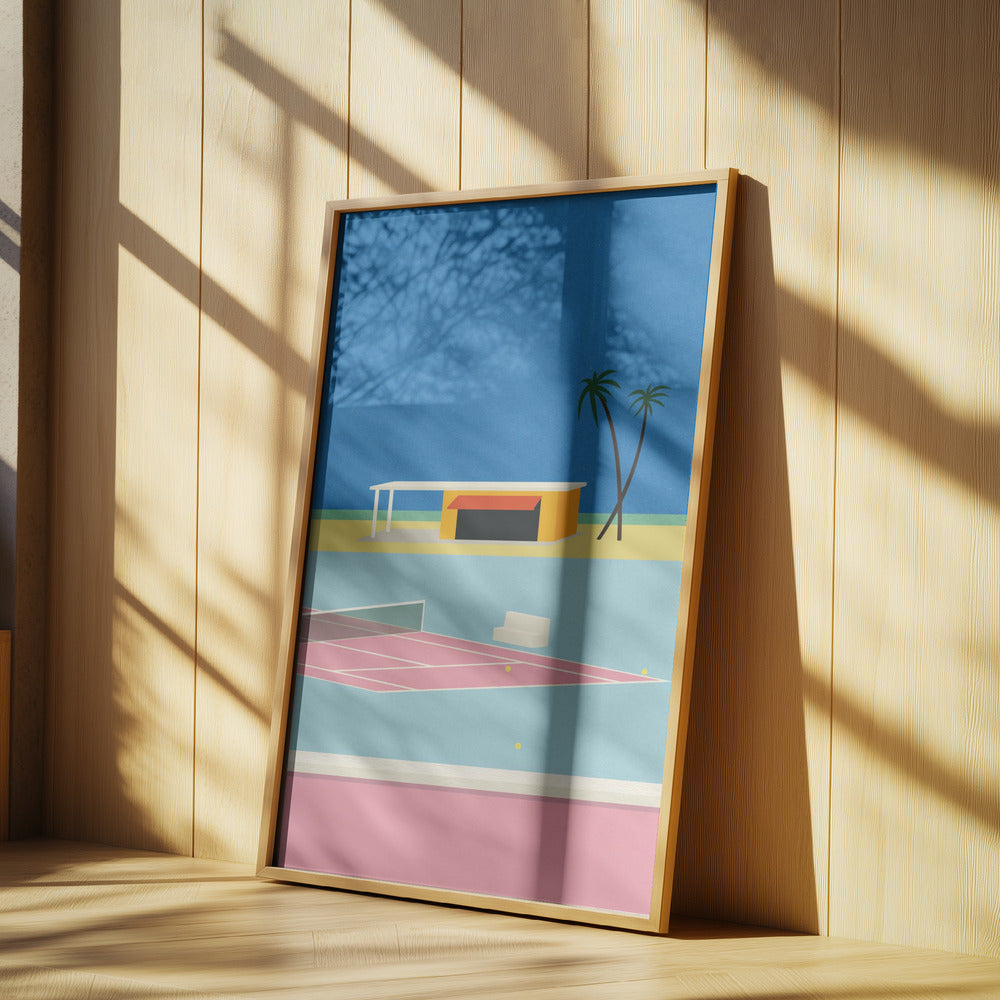 Tennis vid stranden | Poster