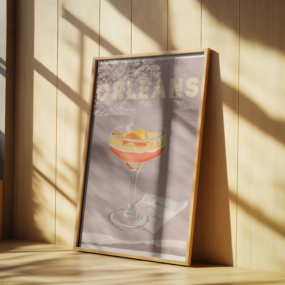 New Orleans Cocktail Reseaffisch | Affisch