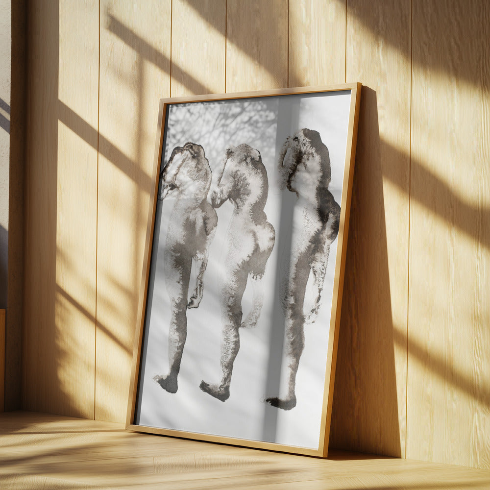 Figurstudie 3x (efter Muybridge) | Poster