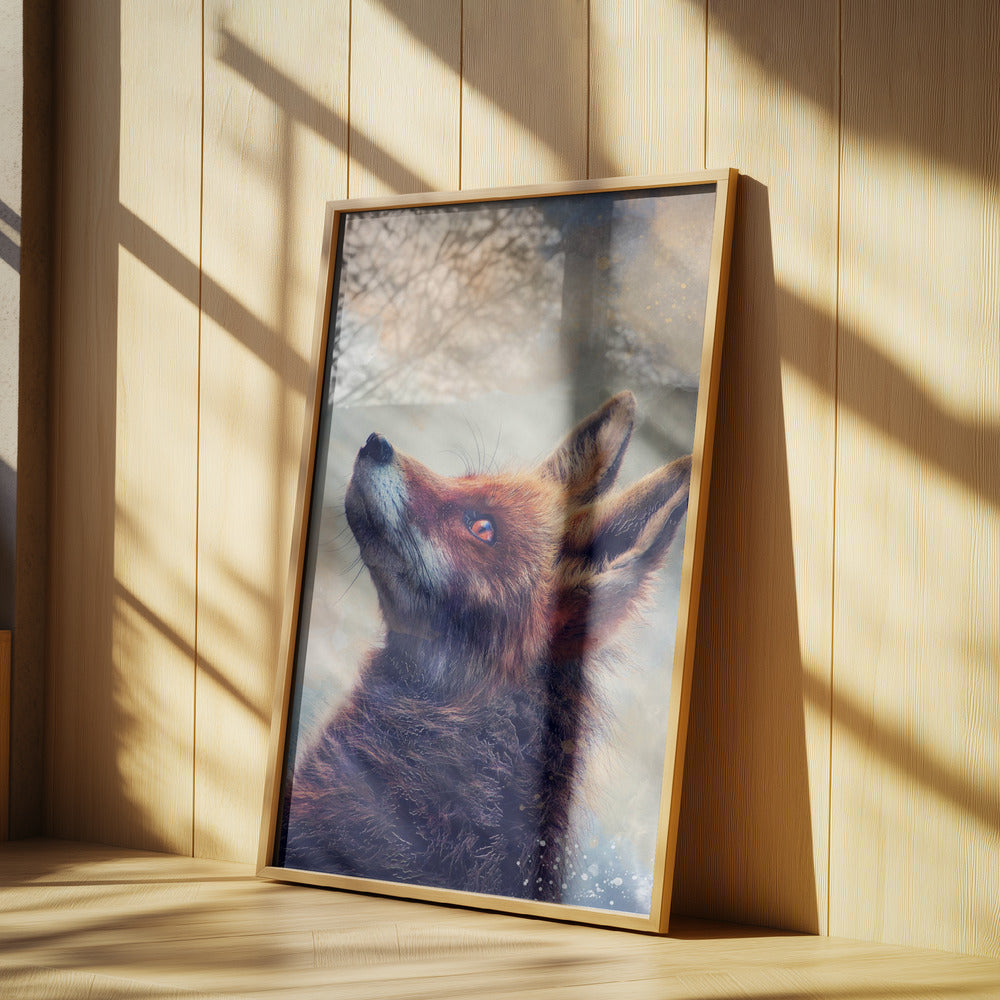 Animal Fox Watercolor Animal Art | Poster