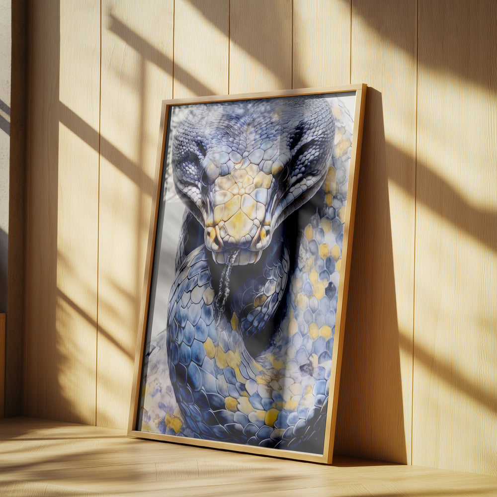 Orm akvarell djurkonst | Poster