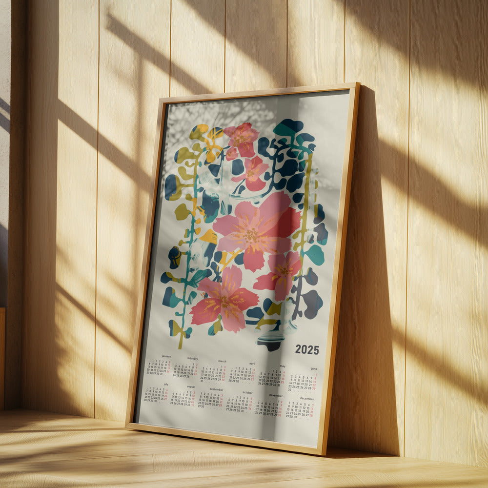 Kalender 2025 färgglad orkidé | Poster