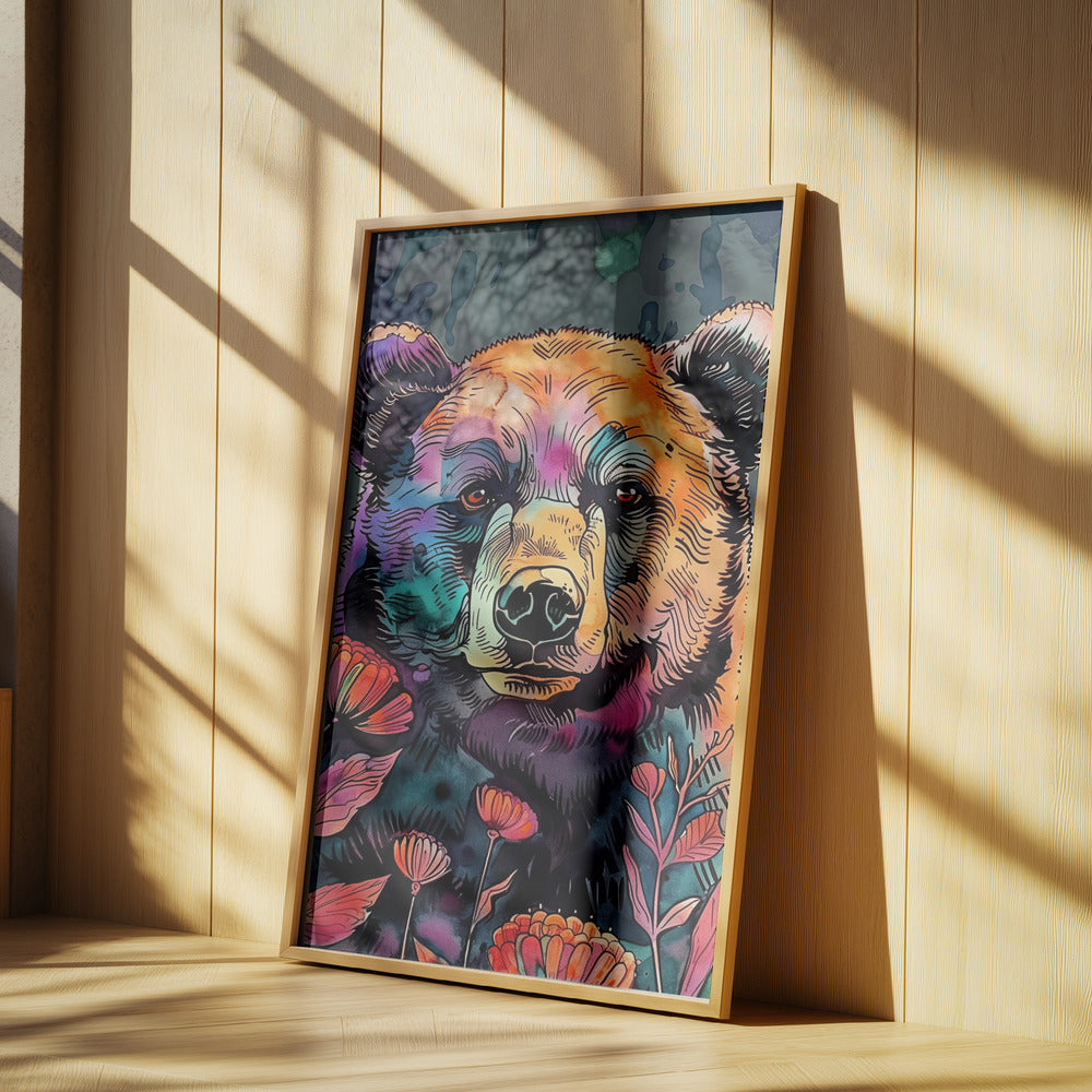 Animal Bear Watercolor Animal Art 2 | Poster