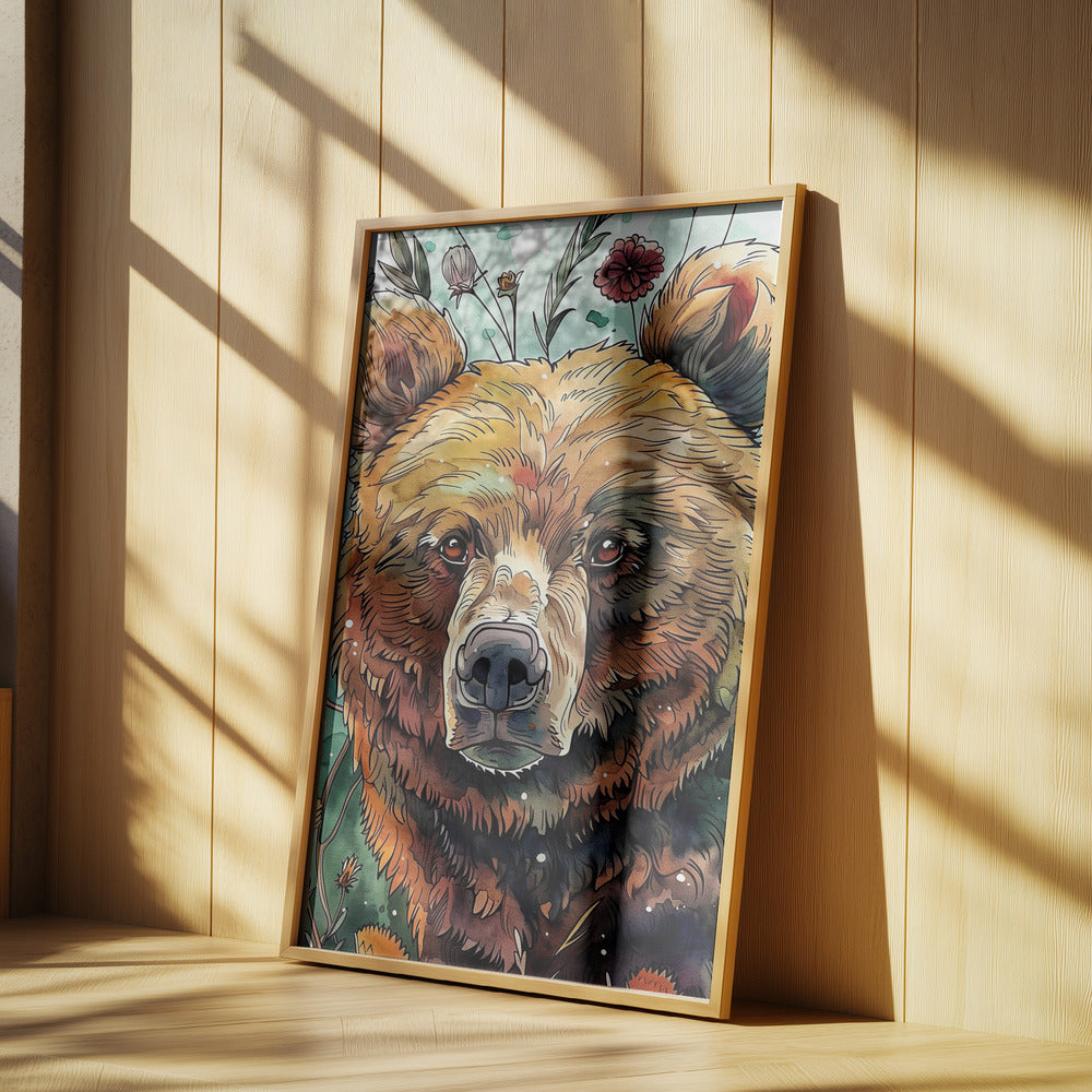 Animal Bear Watercolor Animal Art 1 | Poster