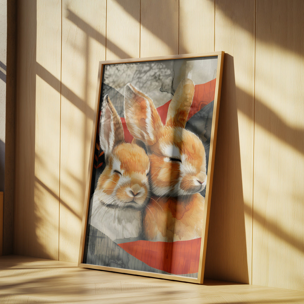 Hase Aquarell Tierkunst 3 | Poster