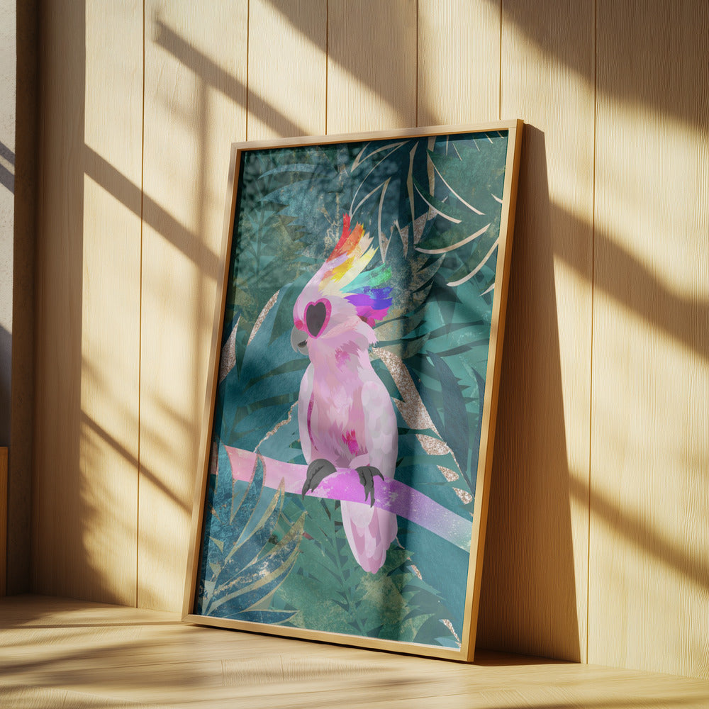 Djungelregnbågskakadua | Poster