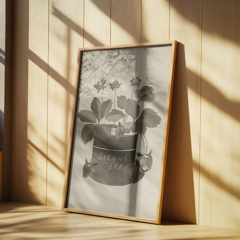 Vintage jordgubbsplanta | Poster