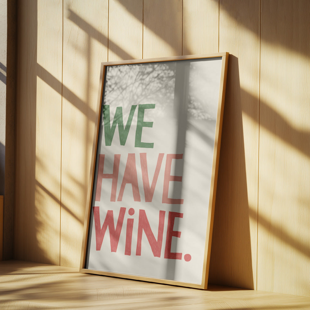 Typografitext "Vi har vin" | Poster