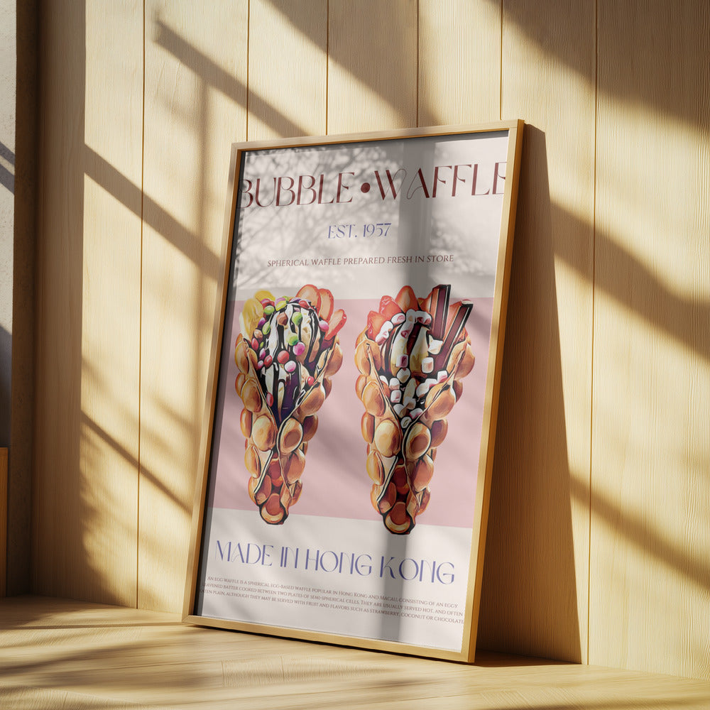 Bubbelvåffelglädje | Poster