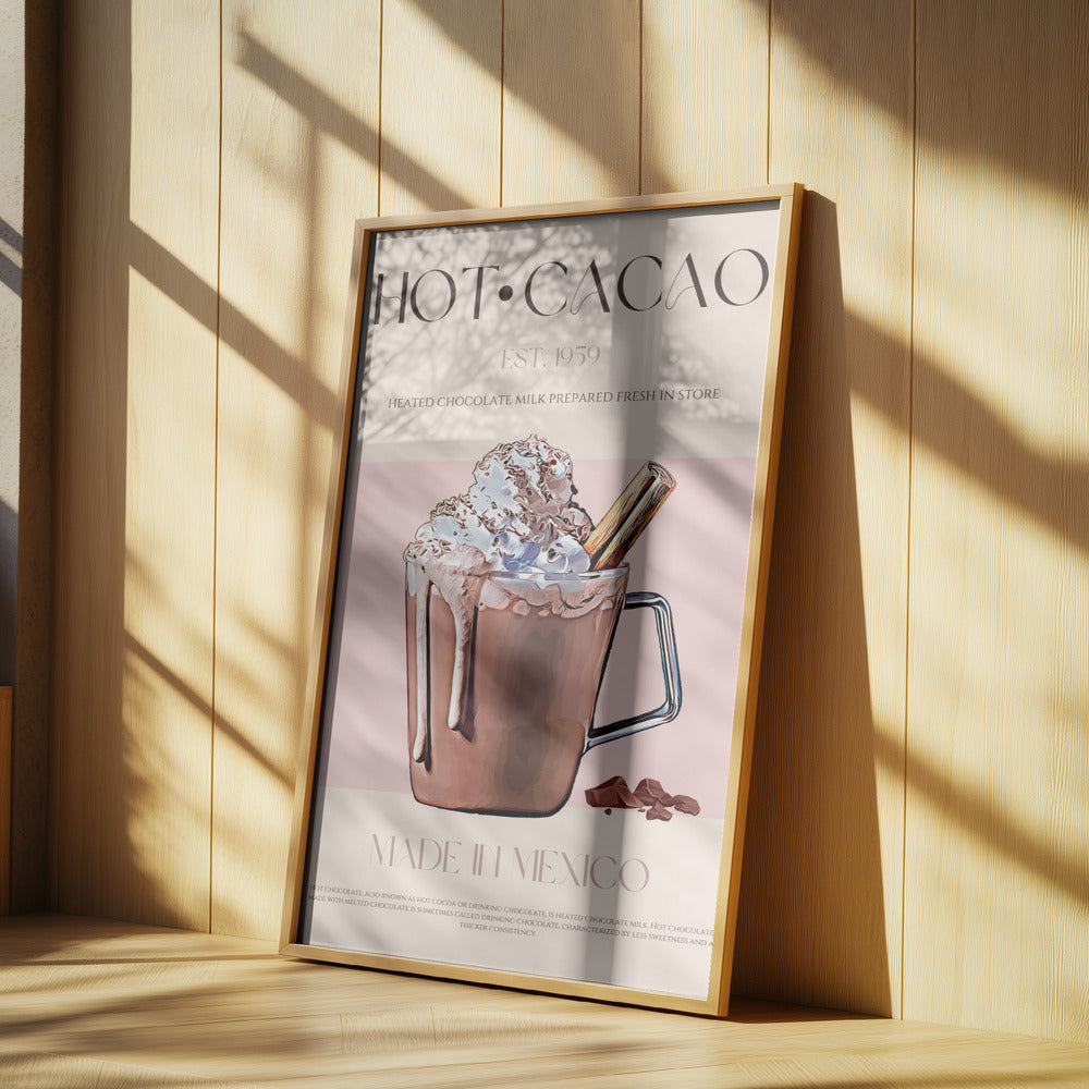 En mugg krämig varm kakao | Poster