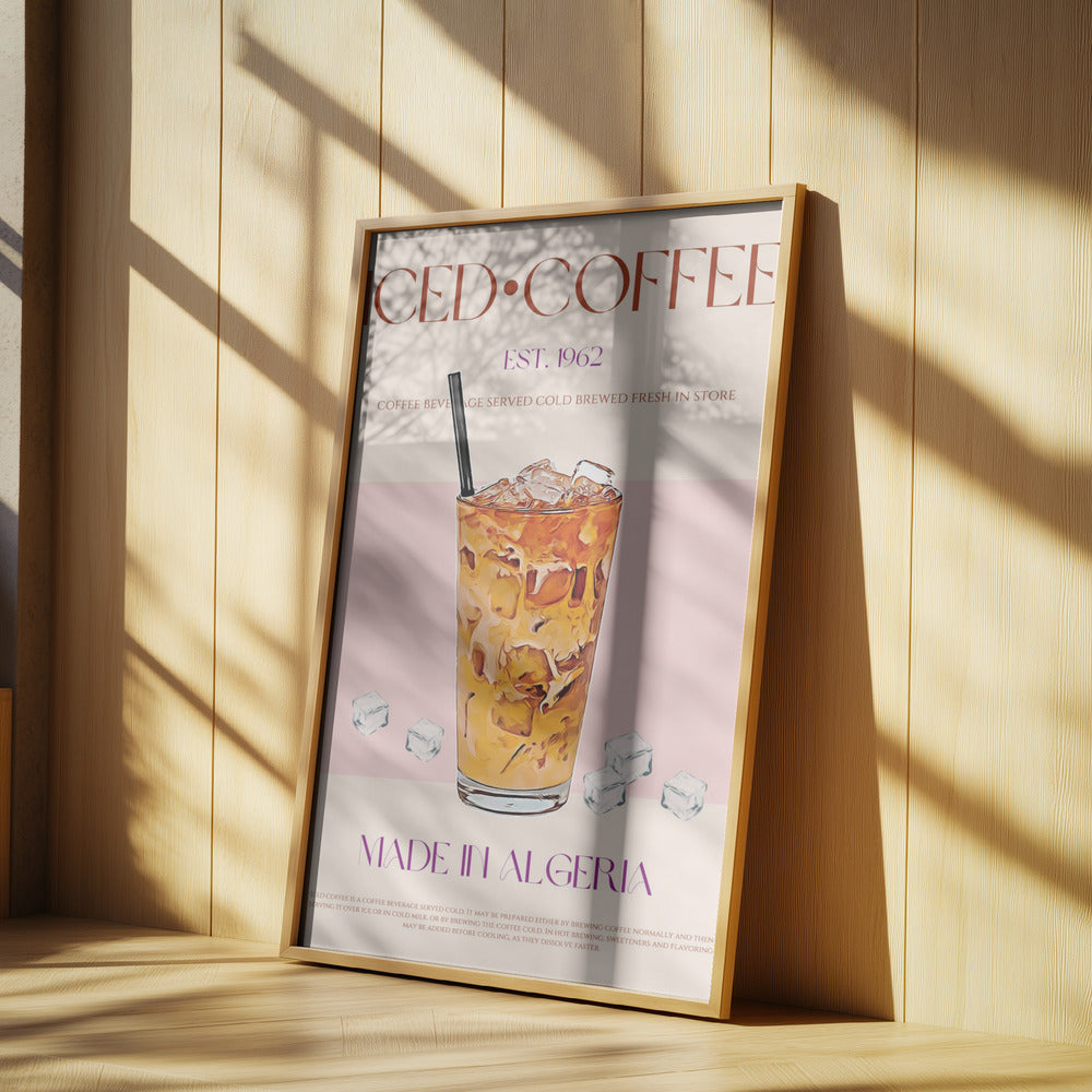 Refreshing Glass of Iced Coffee | Poster