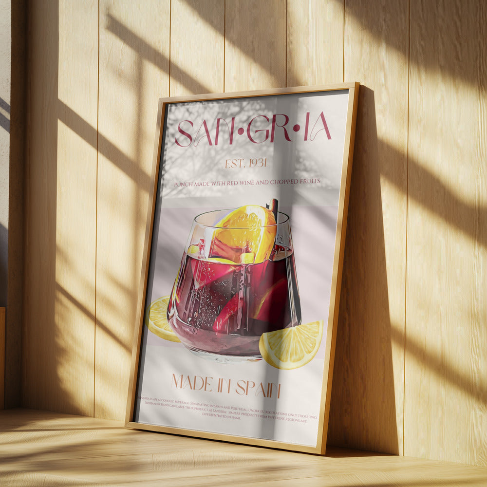 Ett glas fyllt med rött vin | Poster