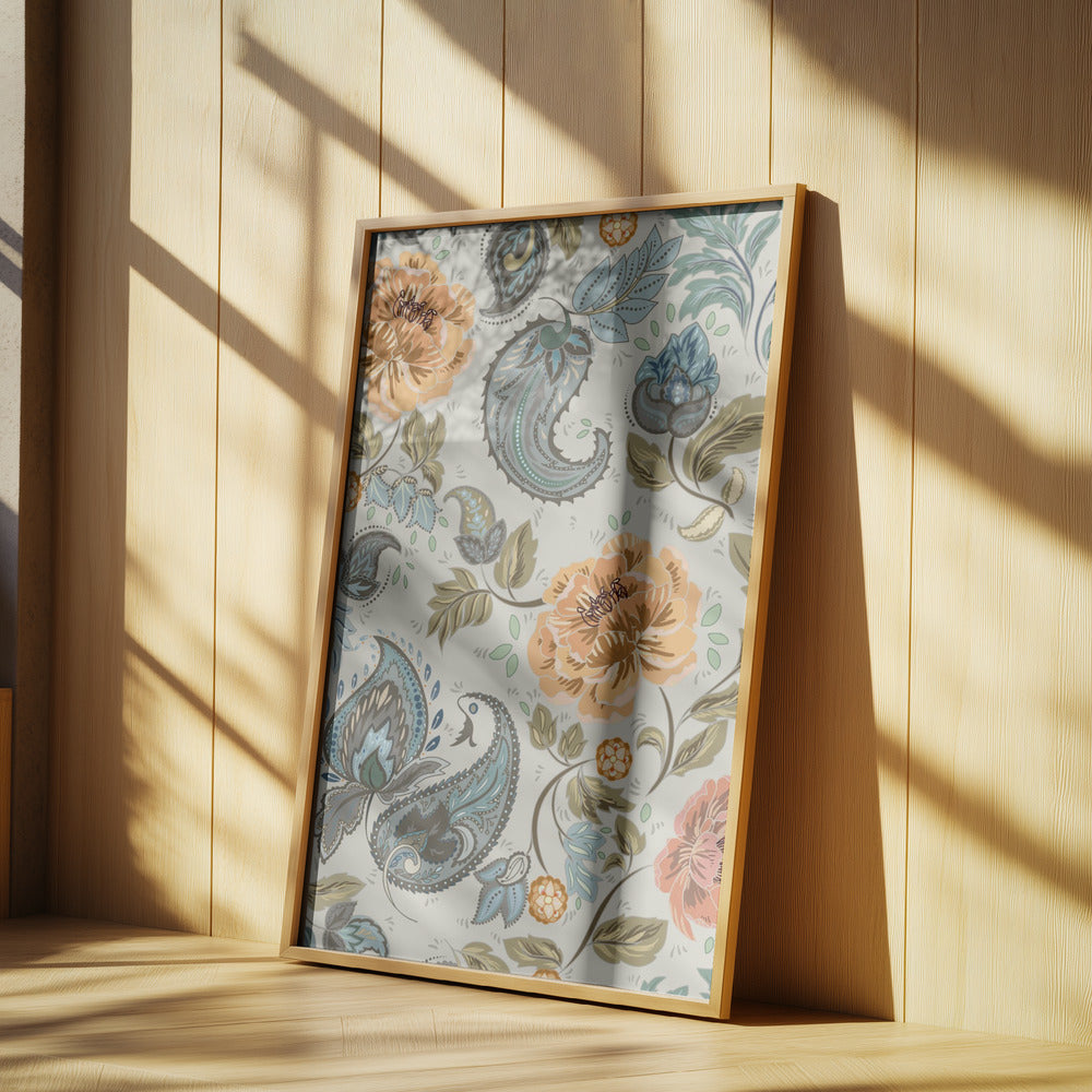 Floral Heritage paisley Antique pattern | Poster