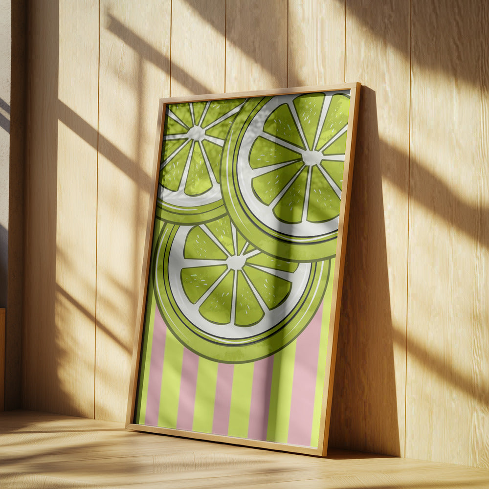 Lime On Pink | Poster