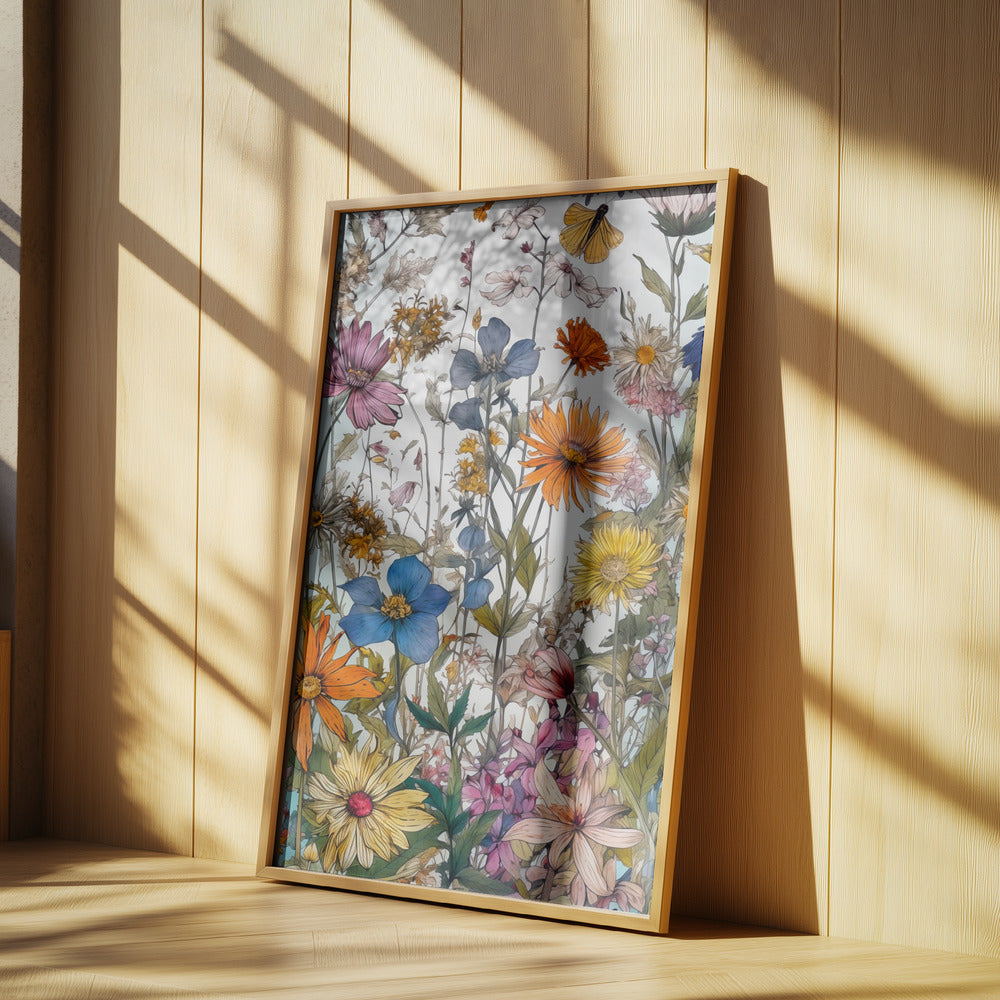 Wildflower Meadow Evergreen Flowers | Poster