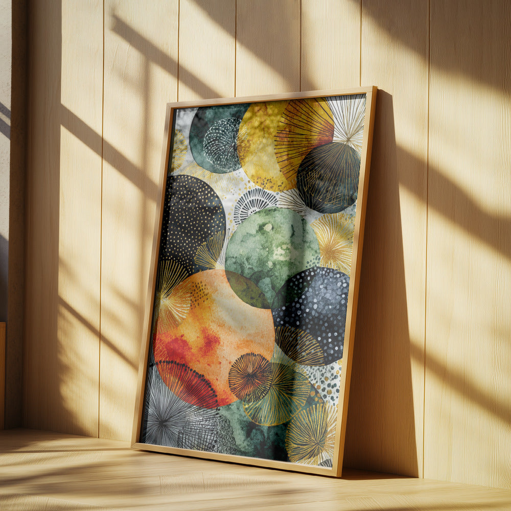 Composition with Overlapping Circles | Poster