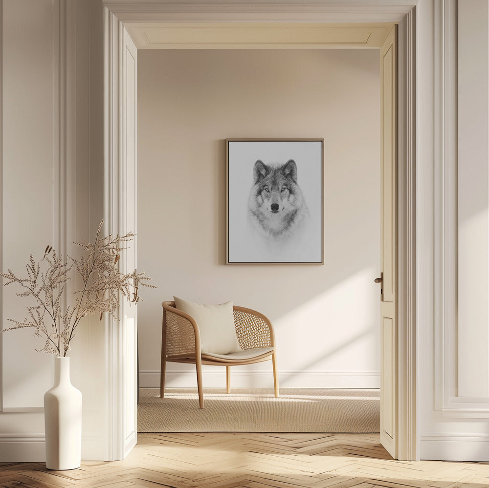 Porträtt av en skogsvarg | Poster