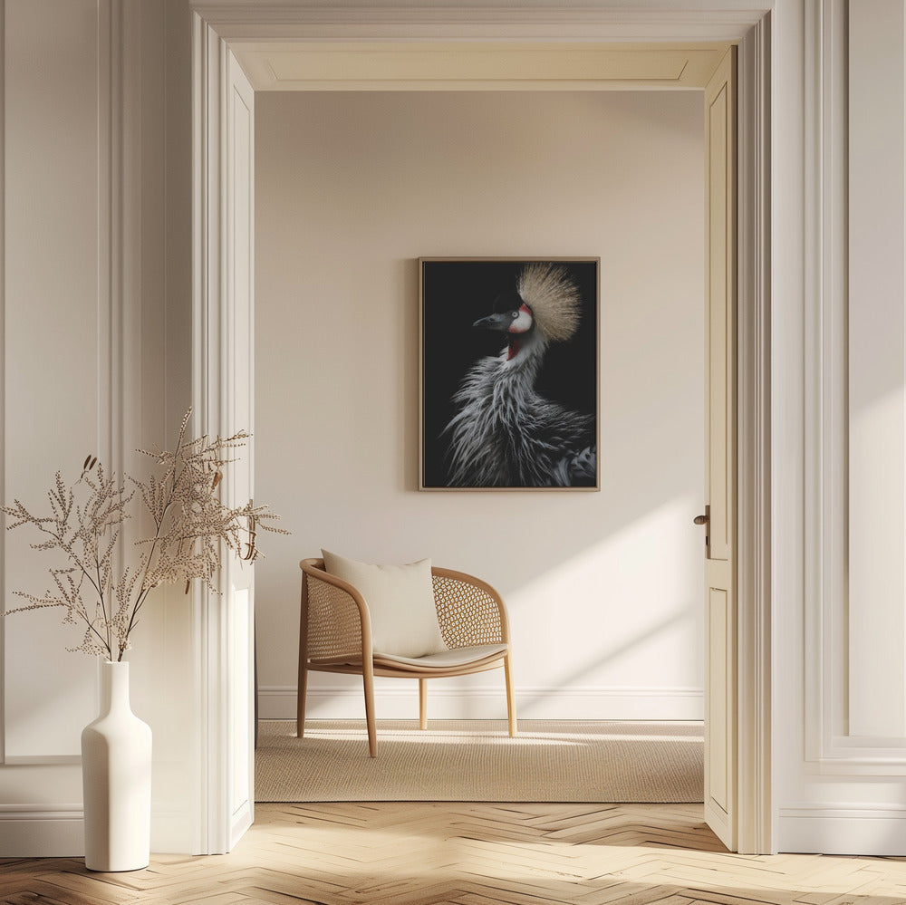 Porträtt av krönt trana | Poster