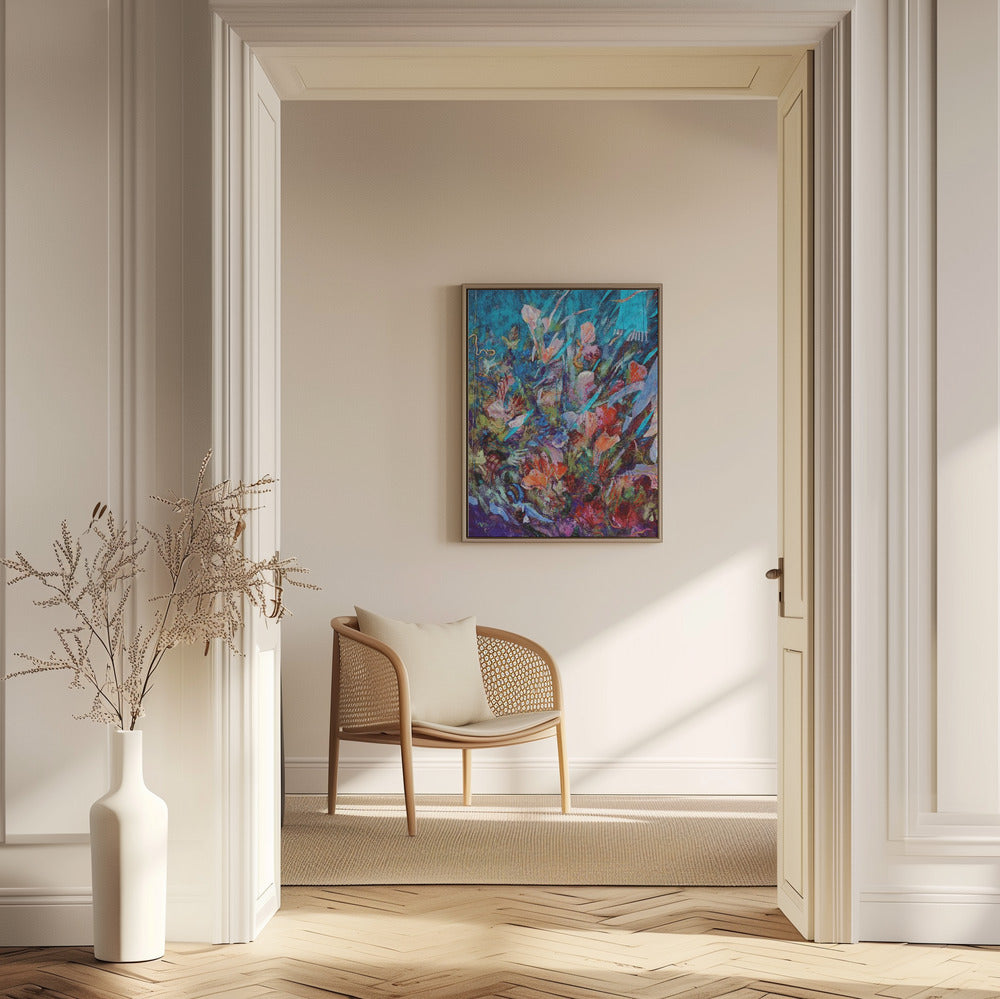 Utbrott av blommande ljus | Poster