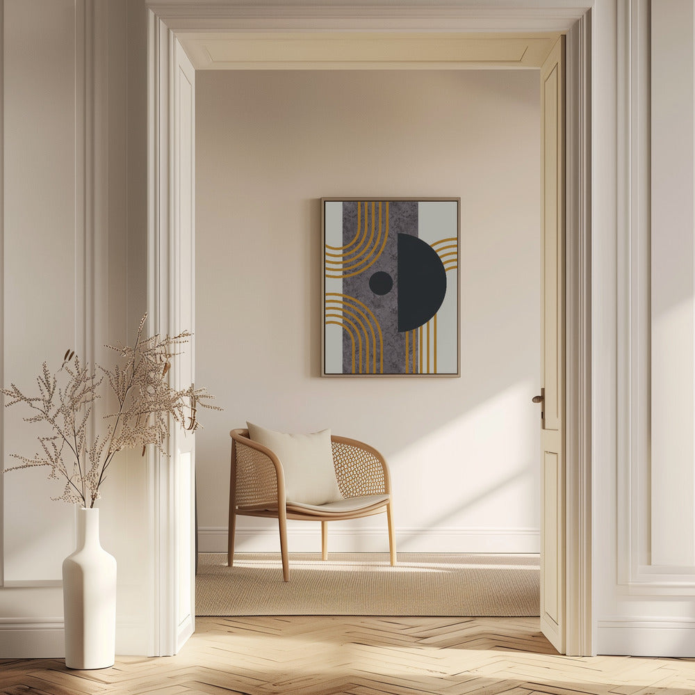 Marble Mid Century Composition | Poster