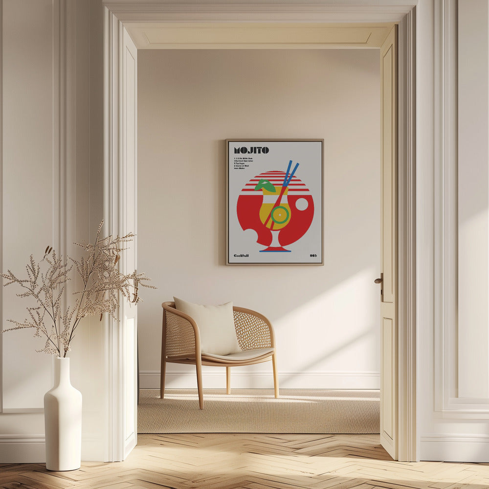Mojito Bauhaus Cocktail | Poster