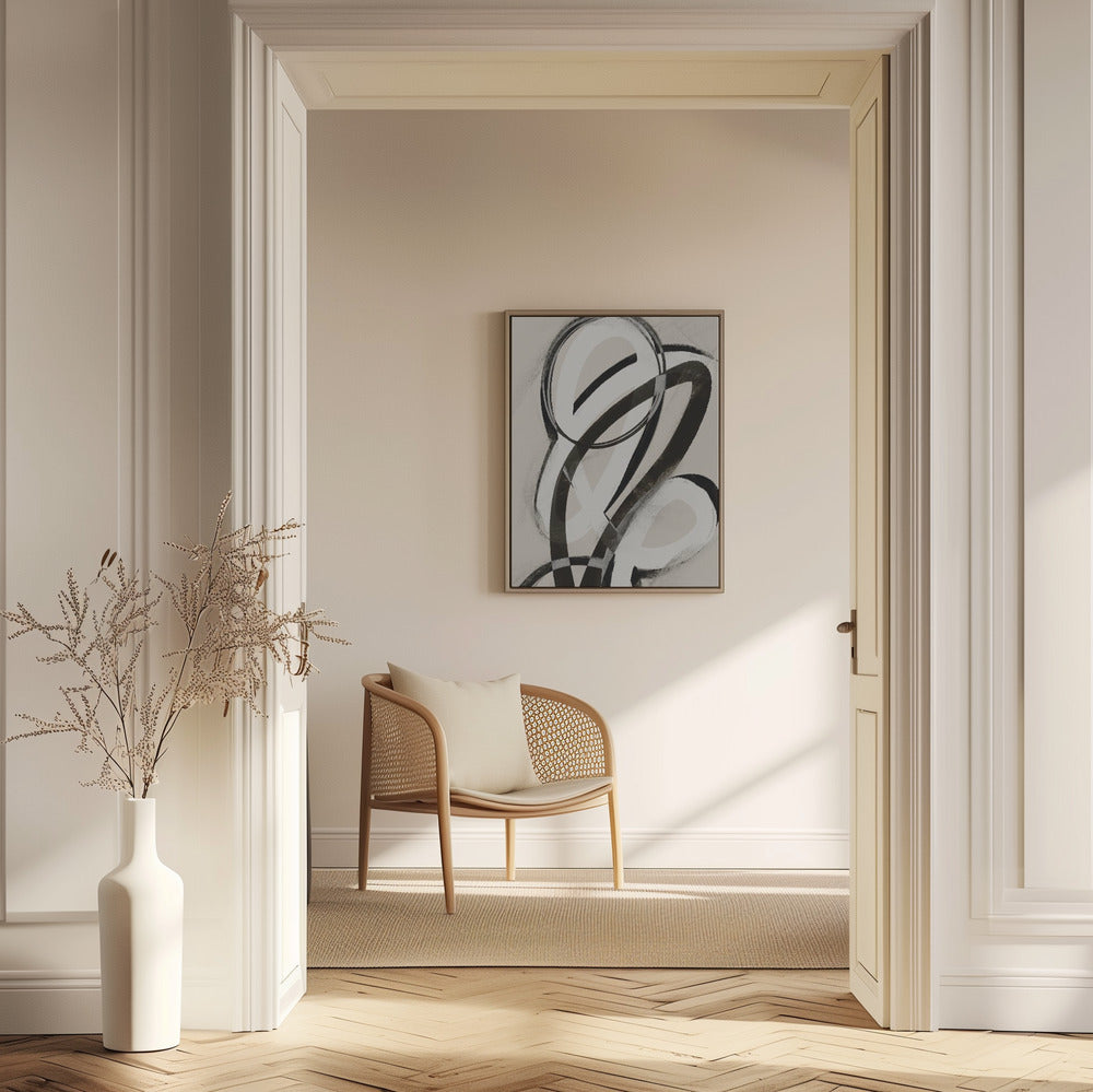 Black And White Strokes No 1 | Poster