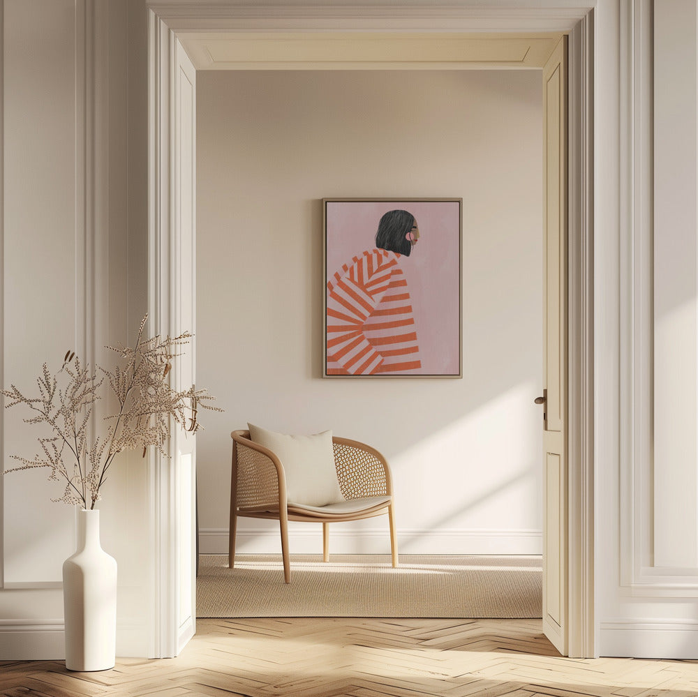 The Woman With the Orange Stripes | Poster