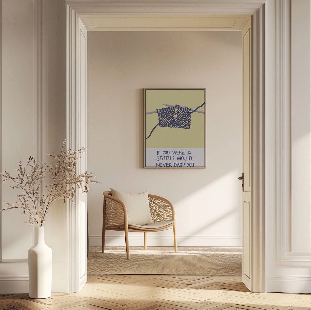 fallengelassene Maschen | Poster - Kunstdruck