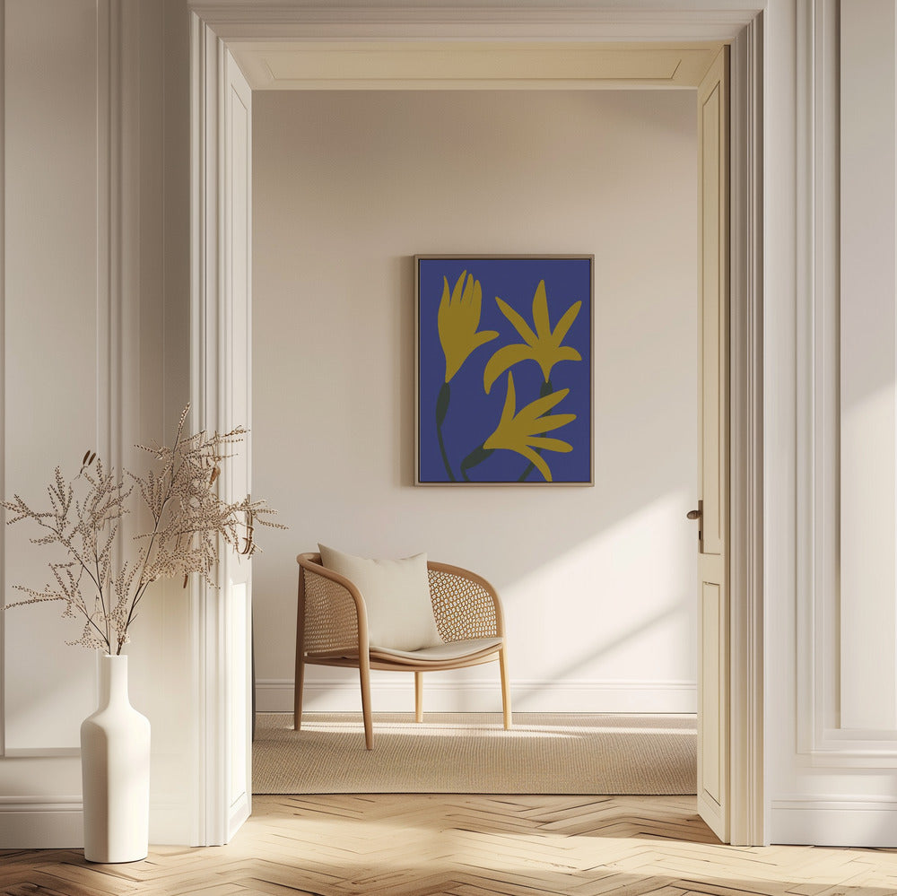 Golden Petals Glow | Poster