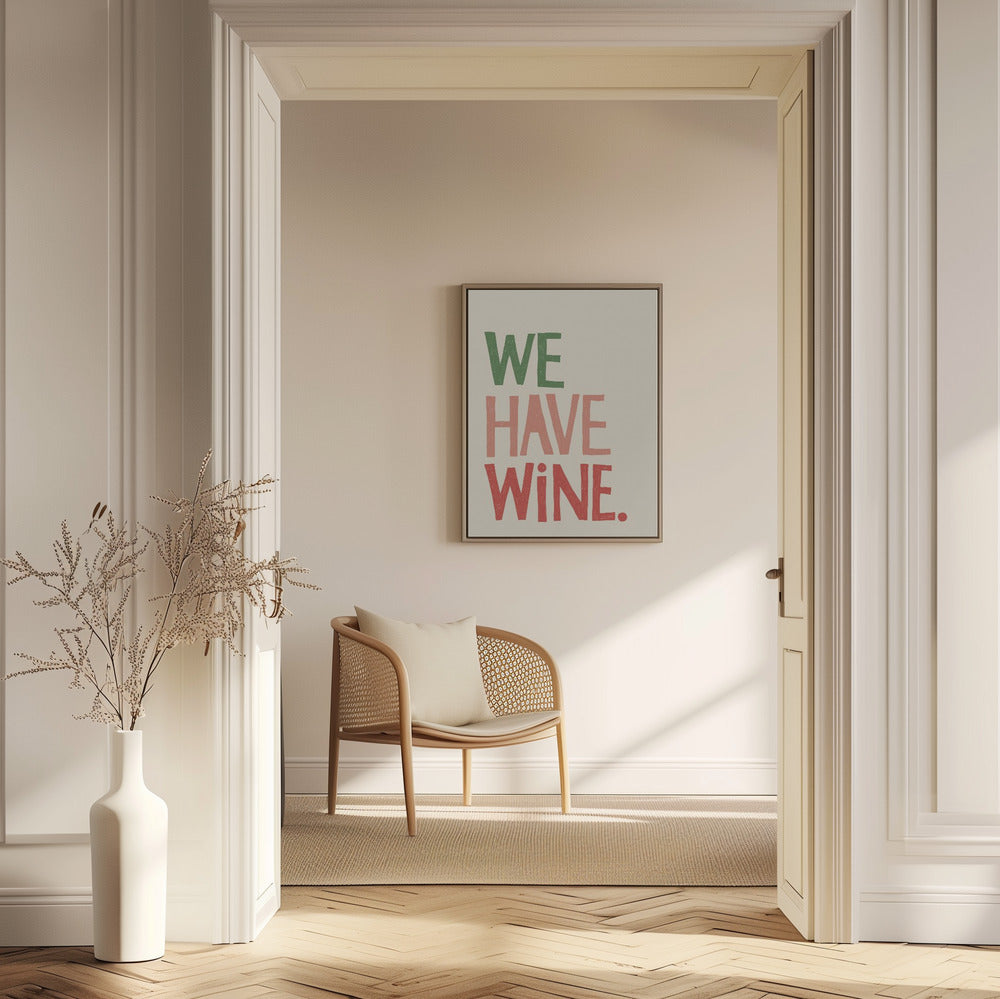 Typografitext "Vi har vin" | Poster