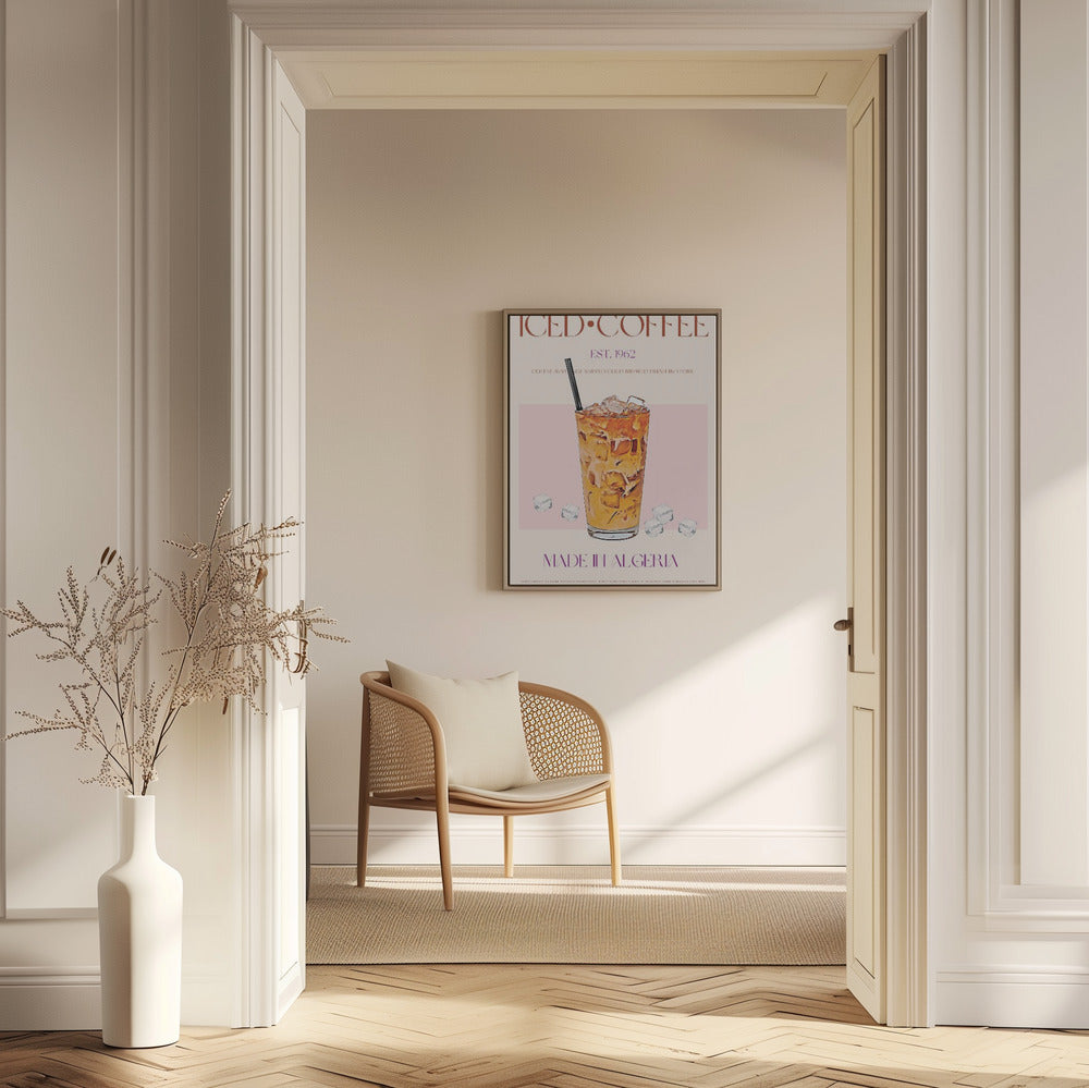 Refreshing Glass of Iced Coffee | Poster