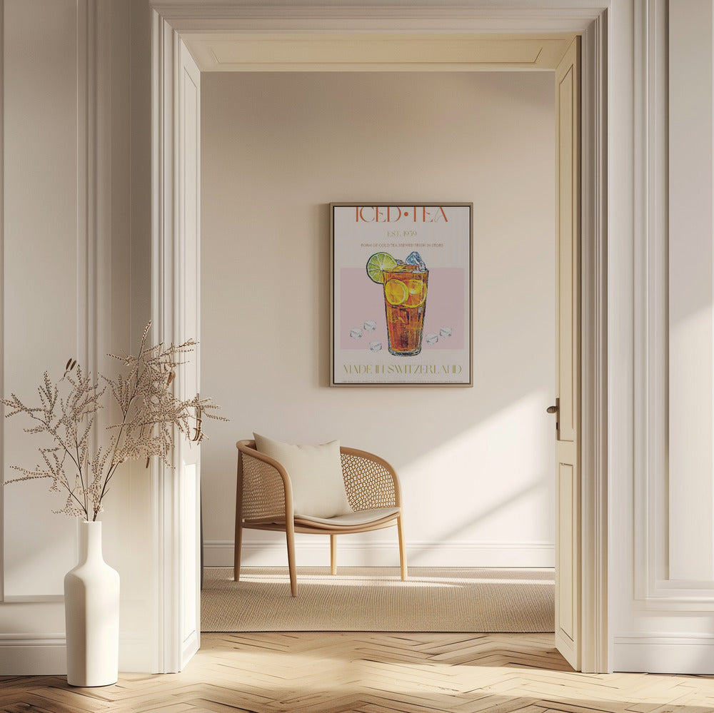 Uppfriskande glas iste | Poster