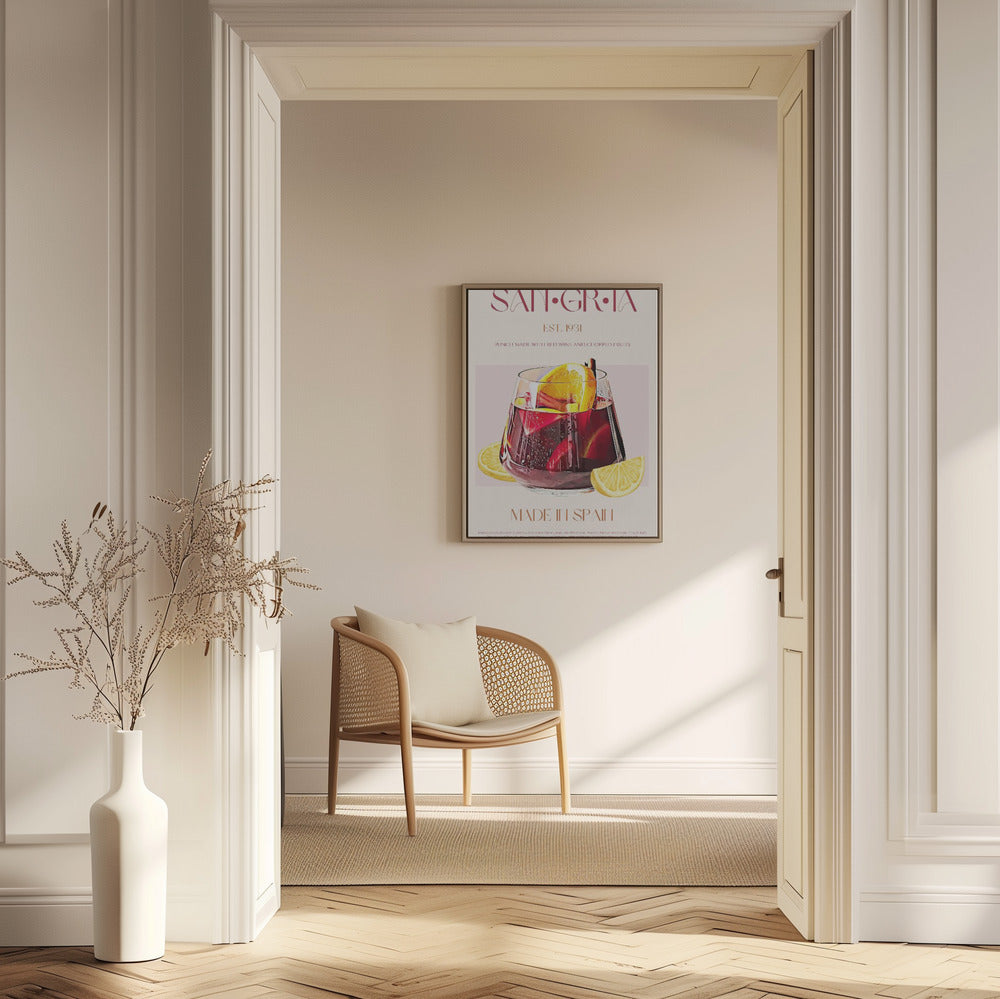 Ett glas fyllt med rött vin | Poster