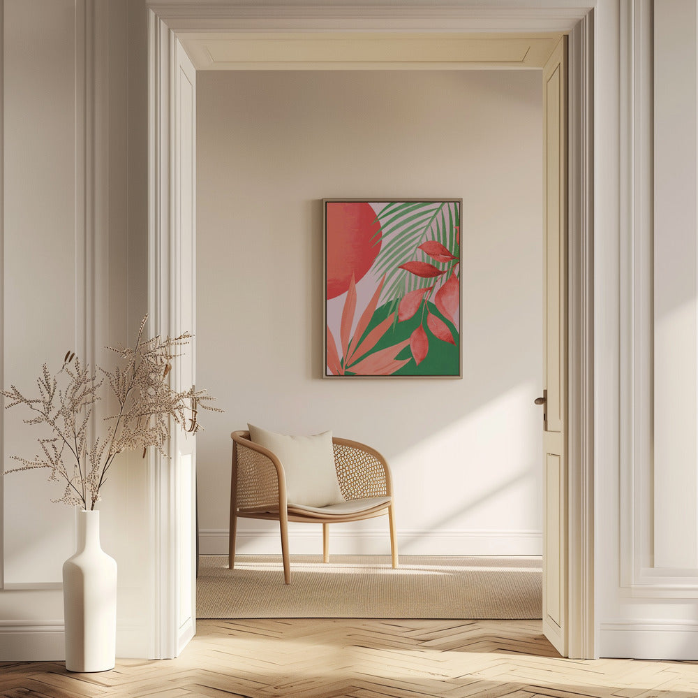 Abstrakt konst Tropisk trädgård | Poster
