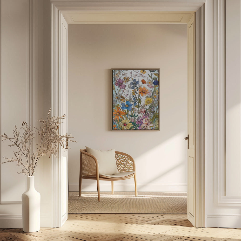 Wildflower Meadow Evergreen Flowers | Poster