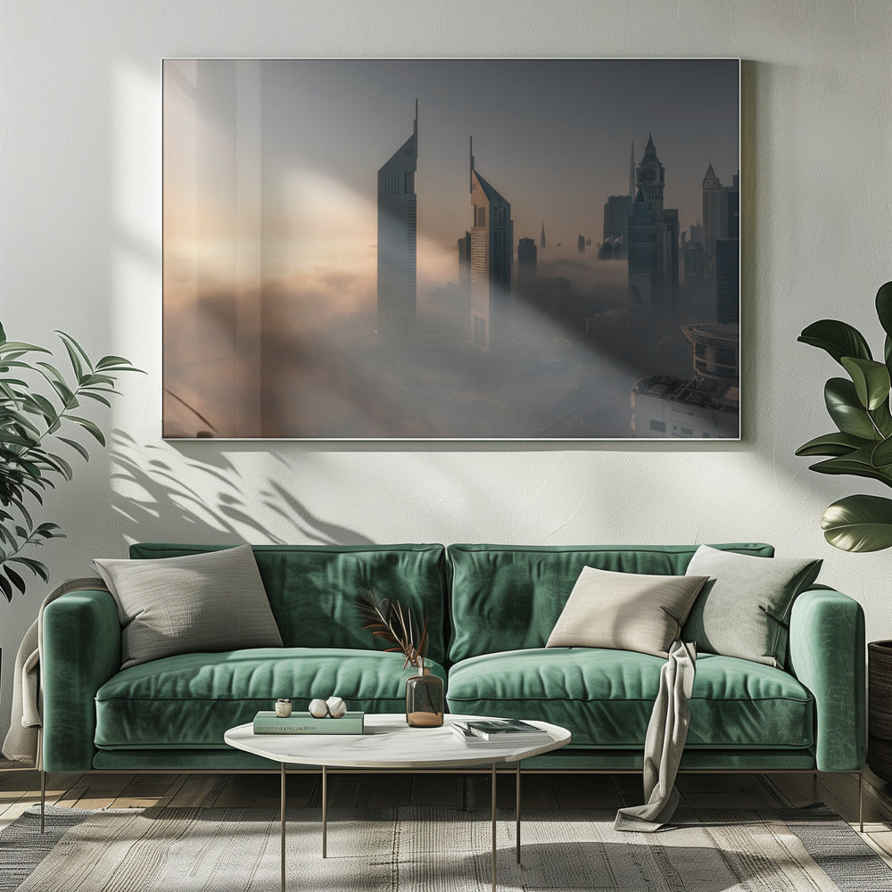 Dimma-avstängning över stålstaden | Canvas